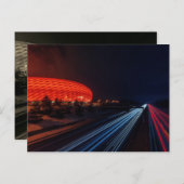 フットボールスタジアムの郵便はがき ポストカード (正面/裏面)