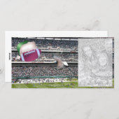 フットボールスタジアム季節のごあいさつフォトカード シーズンカード (正面/裏面)