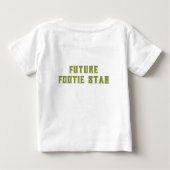フットボールスターの卵 テディベアチーム ベビーTシャツ (裏面)