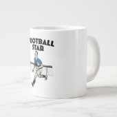 フットボールスター ジャンボコーヒーマグカップ (正面右)