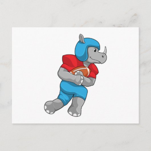 フットボールスポーツのサイ ポストカード (正面)