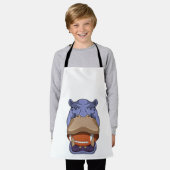 フットボールスポーツのヒッポ エプロン (着用した状態)