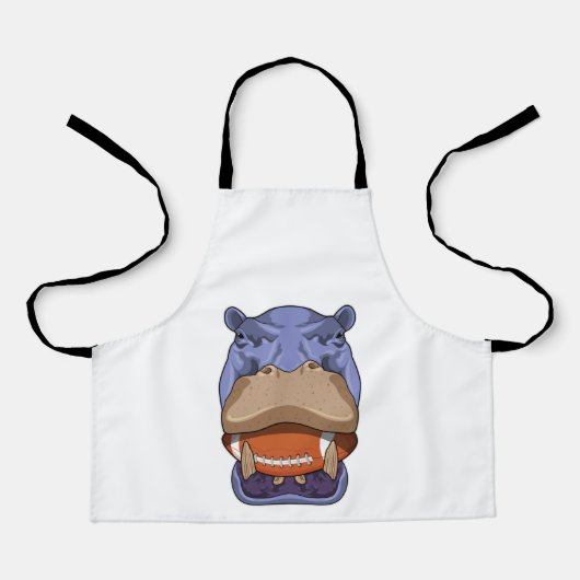 フットボールスポーツのヒッポ エプロン (正面)