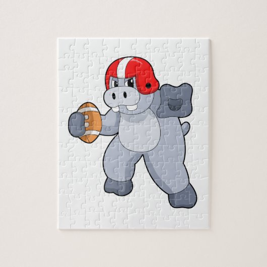 フットボールスポーツのヒッポ ジグソーパズル (縦)