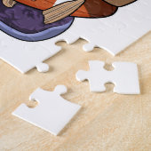 フットボールスポーツのヒッポ ジグソーパズル (側面)