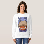 フットボールスポーツのヒッポ スウェットシャツ (正面フル)