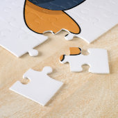 フットボールスポーツのペンギン ジグソーパズル (側面)