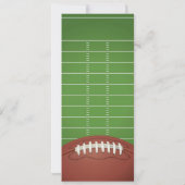 フットボールスポーツチケット誕生日招待状 招待状 (裏面)