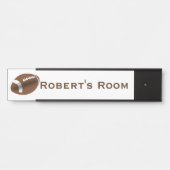 フットボールスポーツチャイルドドアサイン名 サインプレート (正面)