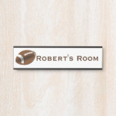 フットボールスポーツチャイルドドアサイン名 サインプレート (正面)