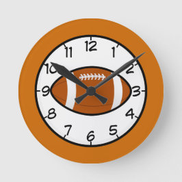 フットボールスポーツチームコーチ先生デスティニー ラウンド壁時計