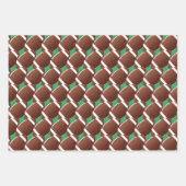 フットボールスポーツデザインラッピング紙セット ラッピングペーパーシート (正面2)