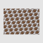 フットボールスポーツブラウンホワイトチームギフト 薄葉紙 (正面)