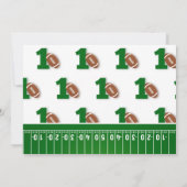 フットボールスポーツ初ダウン記念日フォト サンキューカード (裏面)