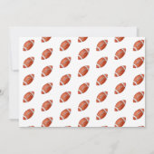 フットボールスポーツ子供の誕生日フォト招待状 案内状 (裏面)