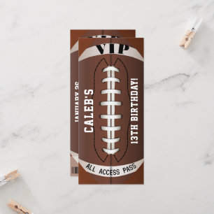 フットボールスポーツ誕生日パーティーVIPパスチケット
