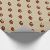 フットボールスポーツ誕生日 ラッピングペーパー (角)