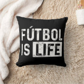 フットボールズライフサッカーラバーサッカーおもしろい クッション (ブランケット)