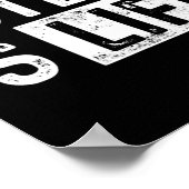 フットボールズライフサッカーラバーサッカーおもしろい ポスター (角)