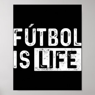 フットボールズライフサッカーラバーサッカーおもしろい ポスター