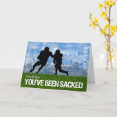 フットボールテーマ選手を現場に迎える カード (黄色い花)