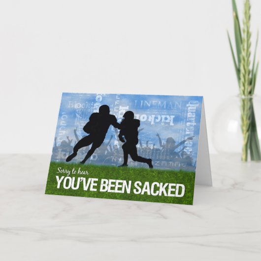 フットボールテーマ選手を現場に迎える カード (正面)