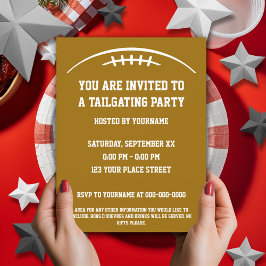 フットボールテールゲーティングパーティの招待状 招待状