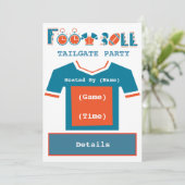 フットボールテールゲートパーティの招待状 招待状 (スタンド正面)