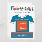 フットボールテールゲートパーティの招待状 招待状 (正面/裏面)