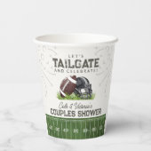 フットボールテールゲート祝&カップルシャワー 紙コップ (裏面)