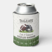 フットボールテールゲート&セレブレートカップルシャワー 缶クーラー (缶裏面)