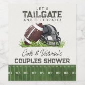 フットボールテールゲート＆セレブレートタッチダウンコupleル ワインラベル (シングルラベル)