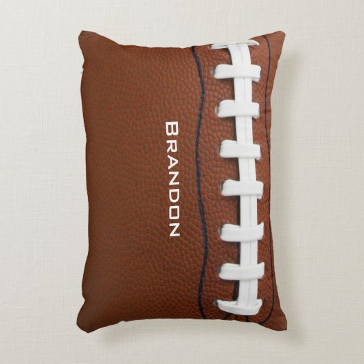 フットボールデザインアクセント枕 アクセントクッション (正面(垂直))
