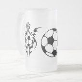 フットボールトライバル。 フロストグラスビールジョッキ (正面左)