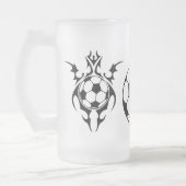 フットボールトライバル。 フロストグラスビールジョッキ (左)