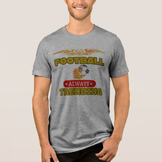 フットボールトレンドゲーム スポーツ好き ユニークTシャツ トライブレンドTシャツ
