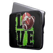 フットボールノートパソコンケース ラップトップスリーブ (正面左)