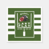 フットボールバチュラーパーティ遊ビッグデイ前の最後 スタンダードカクテルナプキン (正面)