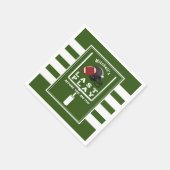 フットボールバチュラーパーティ遊ビッグデイ前の最後 スタンダードカクテルナプキン (角)