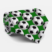 フットボールパターンのパーソナライズなサッカーボール ネクタイ (ロール)