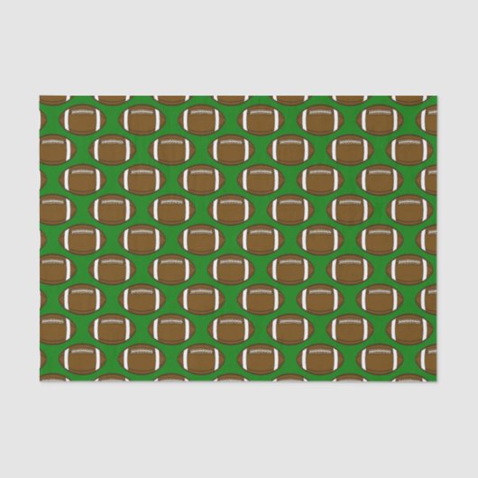 フットボールパターンデザインオングリーンフィールド 薄葉紙 (正面)