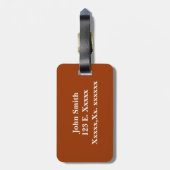 フットボールパターン荷物タグ ラゲッジタグ (裏面縦)