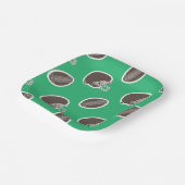 フットボールパターン誕生日紙プレート ペーパープレート (傾斜あり)