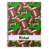 フットボールパターン ノートブック (正面)