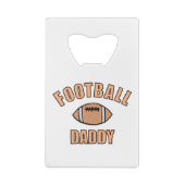 フットボールパパスケッチアンド文字 クレジットカード栓抜き (裏面)