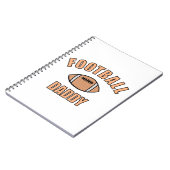 フットボールパパスケッチアンド文字 ノートブック (左側)