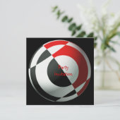 フットボールパーティの招待状 招待状 (スタンド正面)