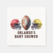 フットボールパーティーナプキンス スタンダードカクテルナプキン (正面)