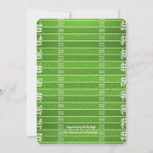 フットボールパーティービッグゲームボウルゲーム 招待状 (裏面)