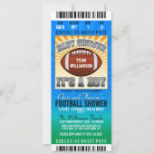 フットボールパーティーベビーシャワー 招待状 (正面)